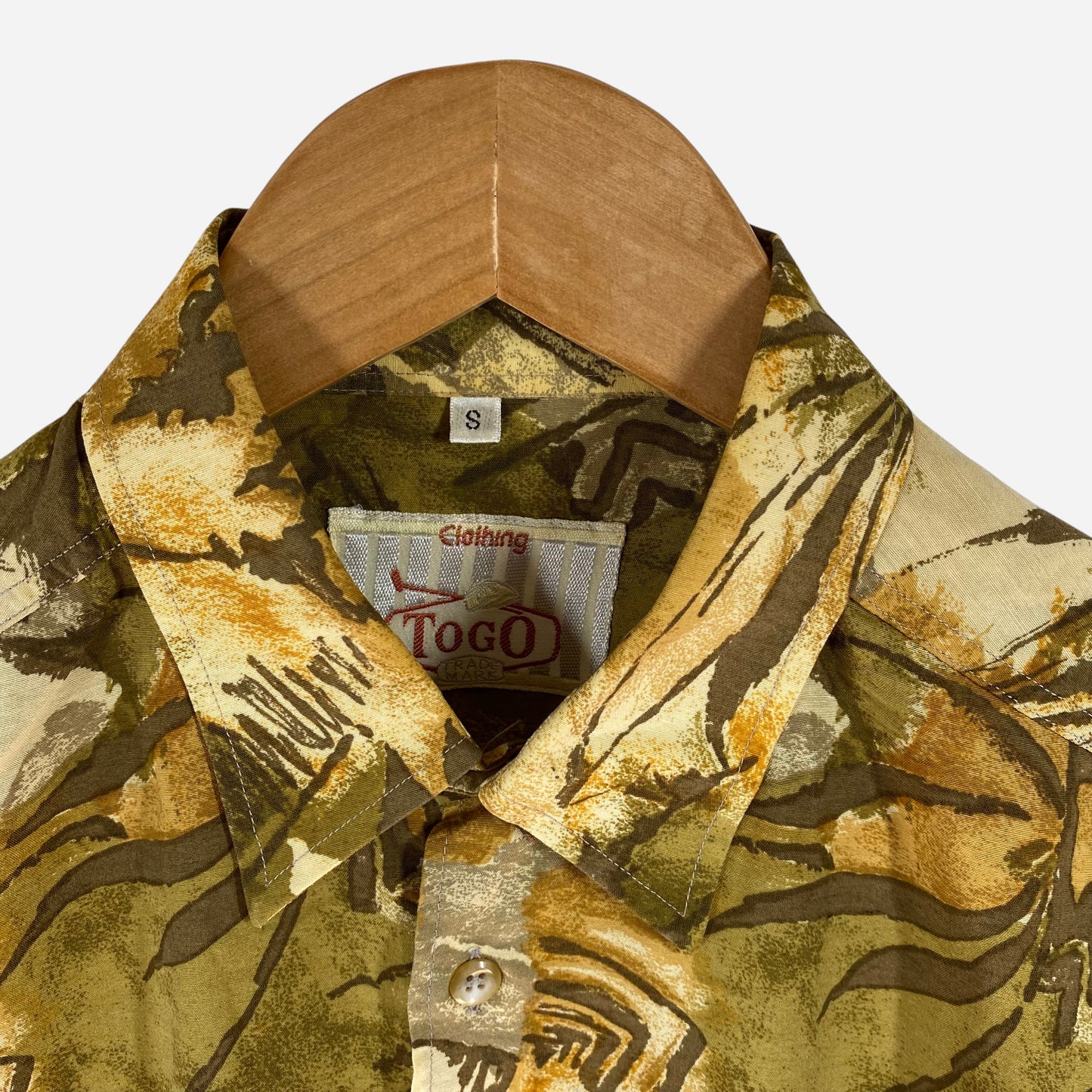 Vintage TOGO Mens Casual Short Sleeve Shirt Size S