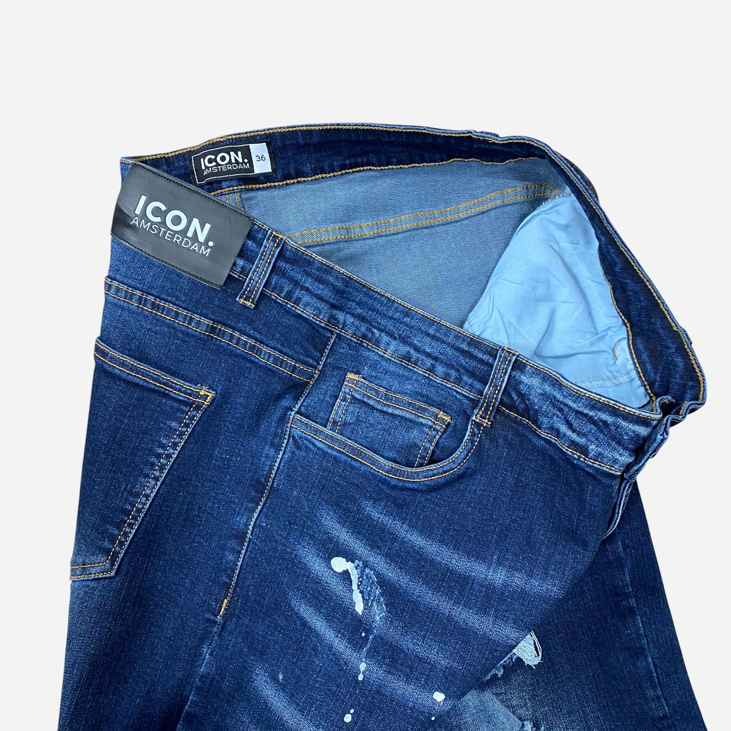 ICON Amsterdam Naiste Sinised Teksad Suurus W36 / 48 