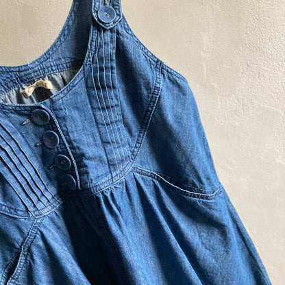 Ichi Womens Denim Dress Size M