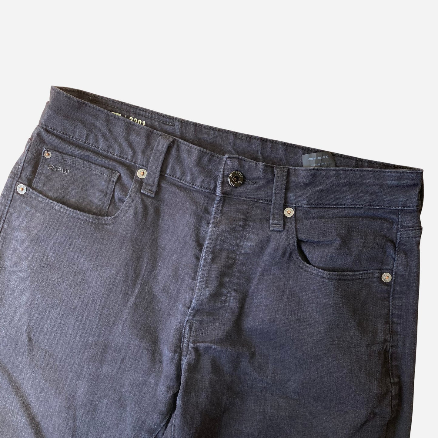 G-Star Raw Mens 3301 Black Jeans Size W31/L34