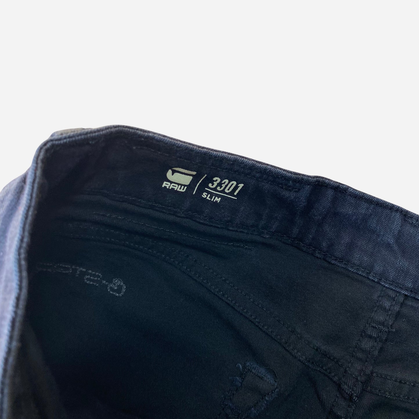 G-Star Raw Mens 3301 Black Jeans Size W31/L34