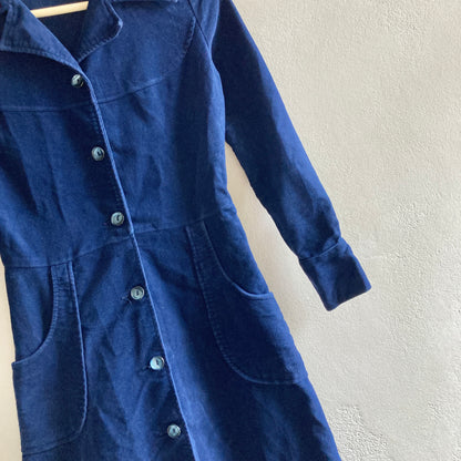 Vintage Womens Velvet Dress Size 34-36