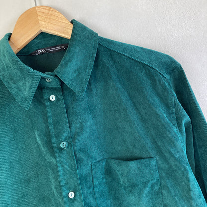 Zara Womens Corduroy Shirt Size M