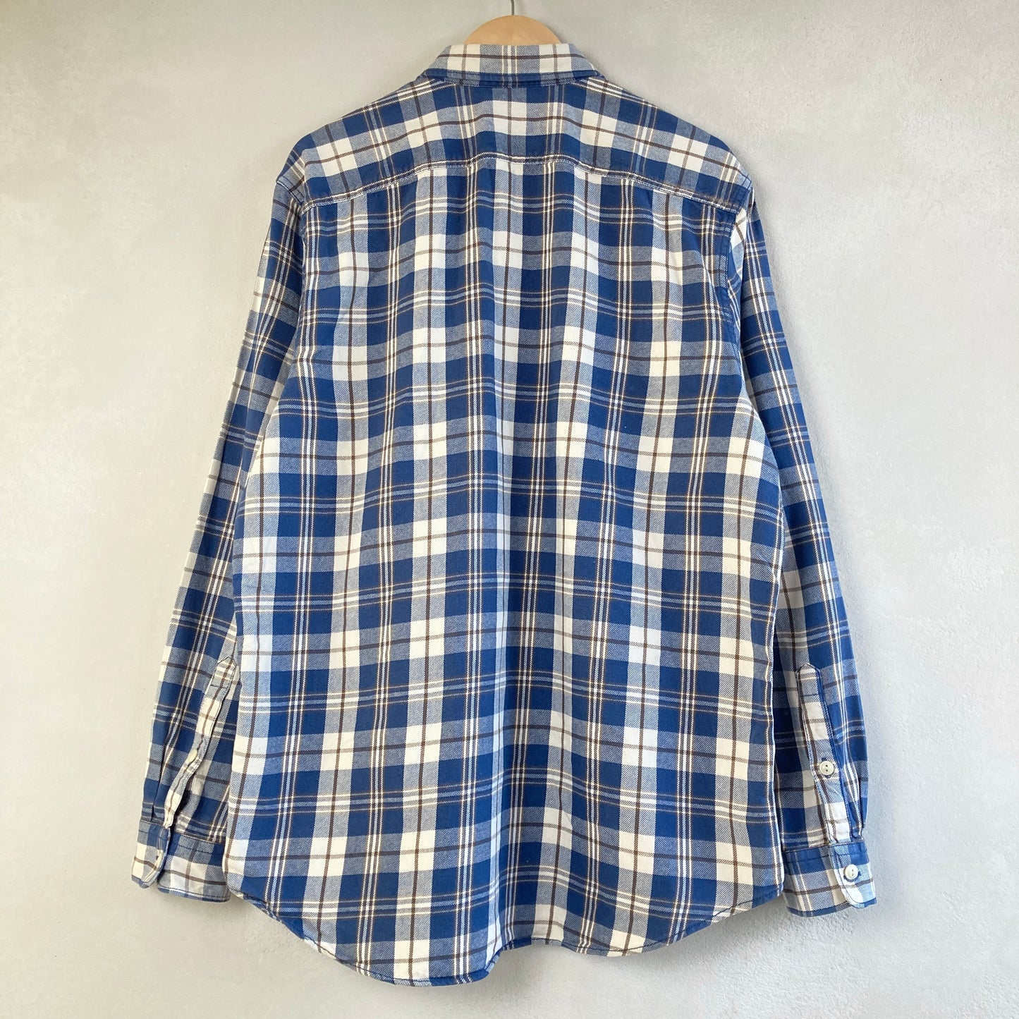 Eddie Bauer Mens Cotton Check Shirt Size XL