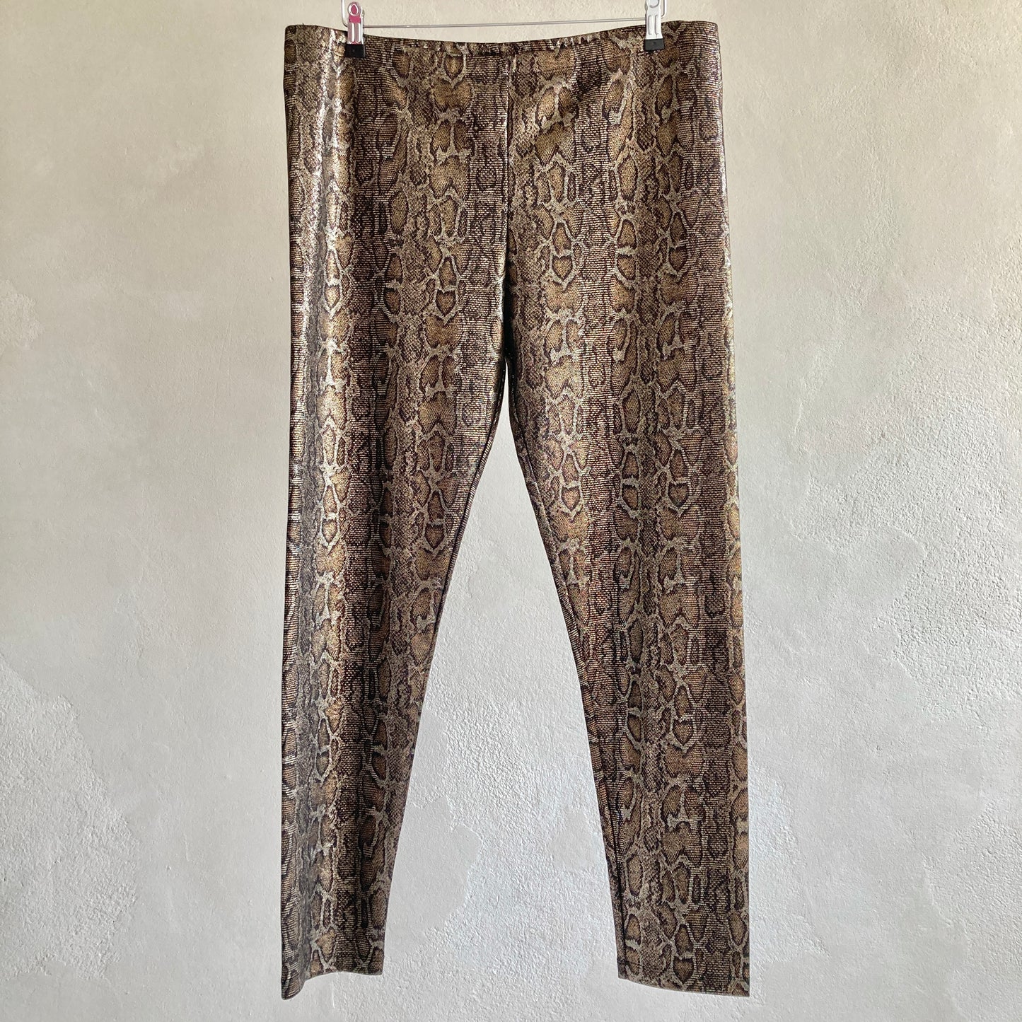 Mango Womens Metallic Leggings Size XXL