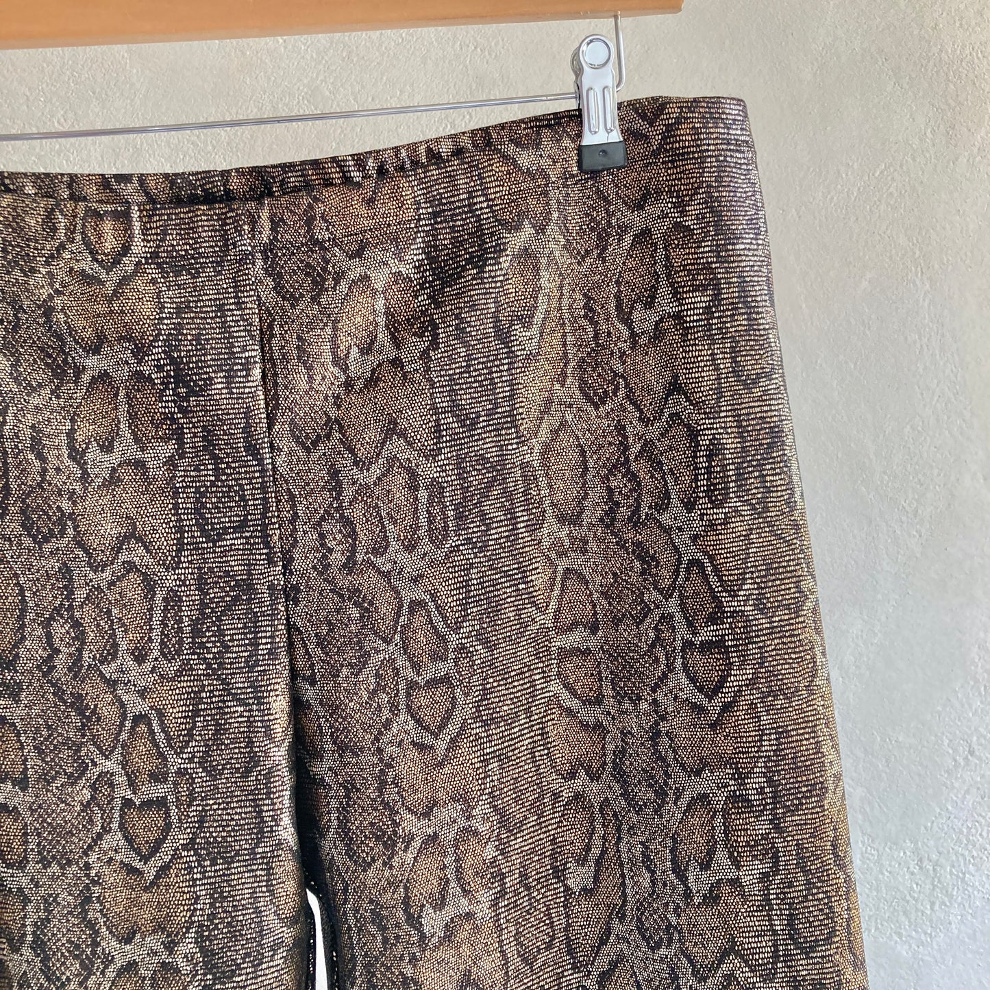 Mango Womens Metallic Leggings Size XXL