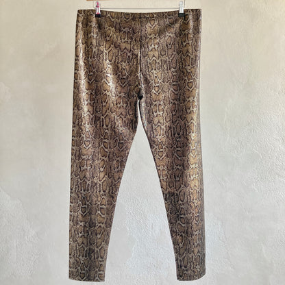 Mango Womens Metallic Leggings Size XXL