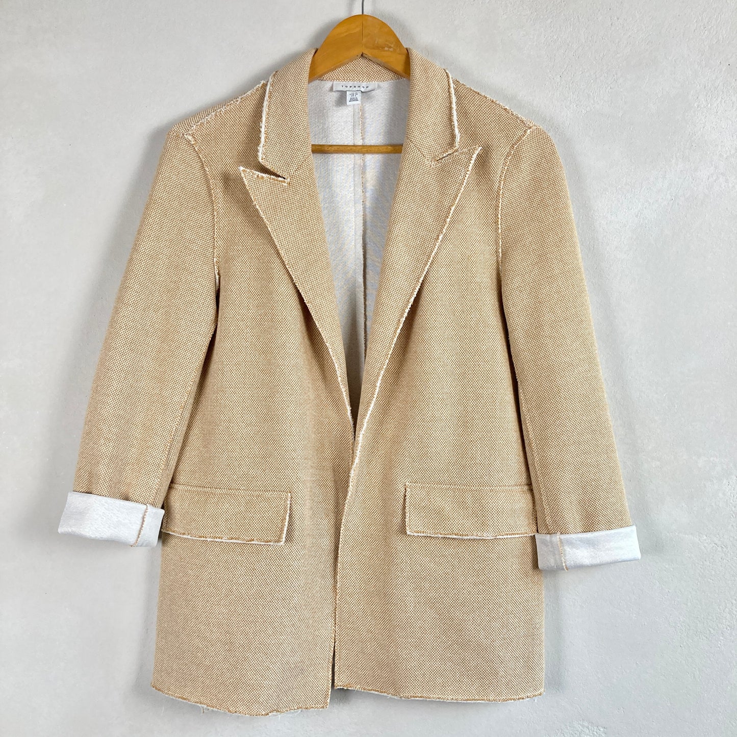 Topshop Womens Open Blazer Size 38