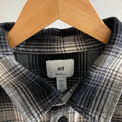 H&M Mens Flannel Shirt Size L