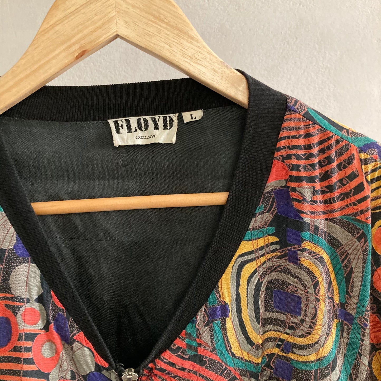 Vintage Floyd Ladies Satin Bomberjacket Size L