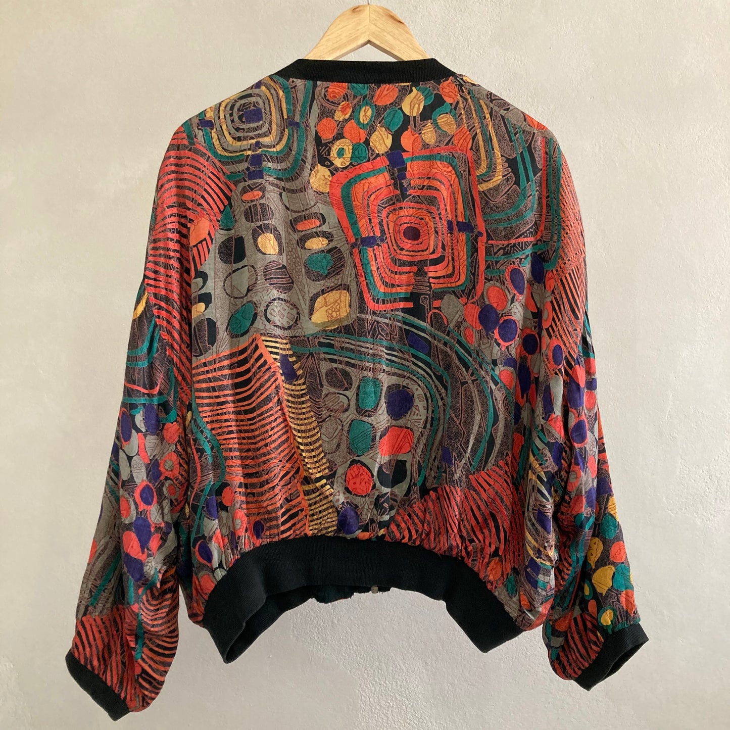 Vintage Floyd Ladies Satin Bomberjacket Size L