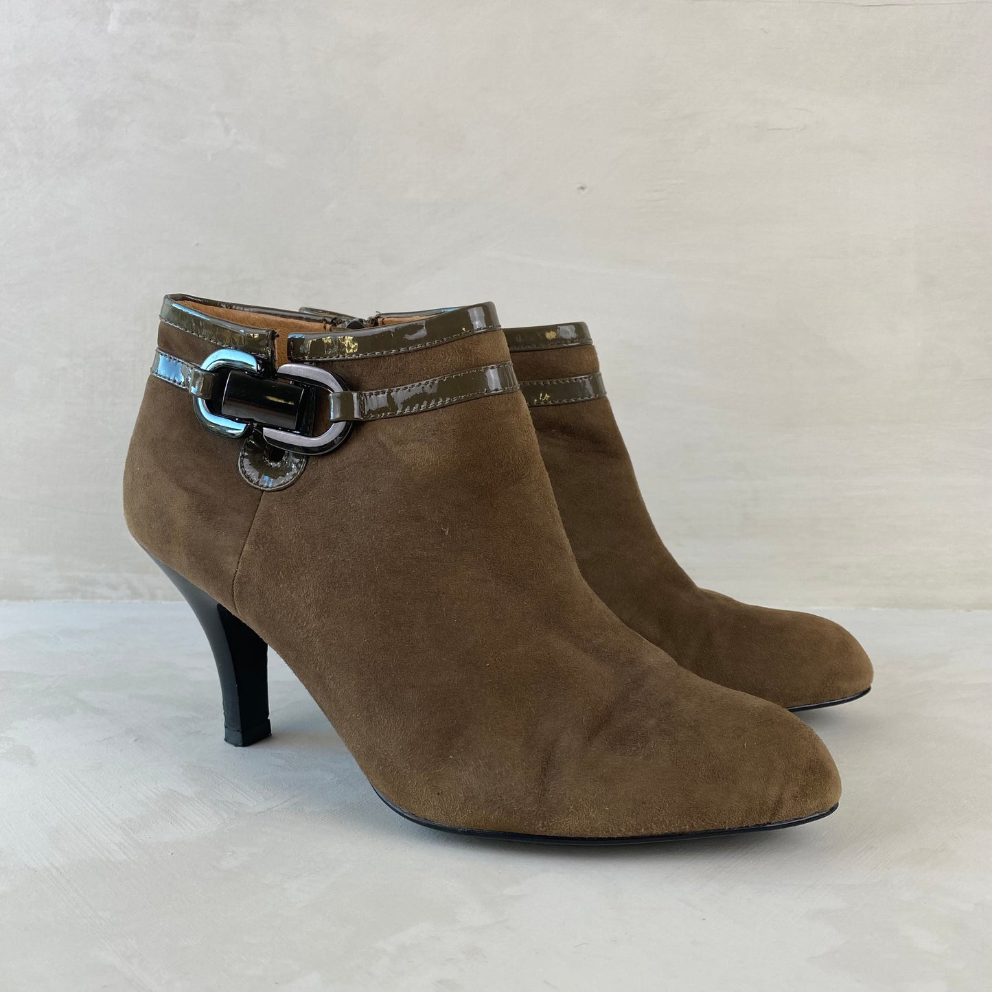 Womens Brown Ankle Boots Size 38