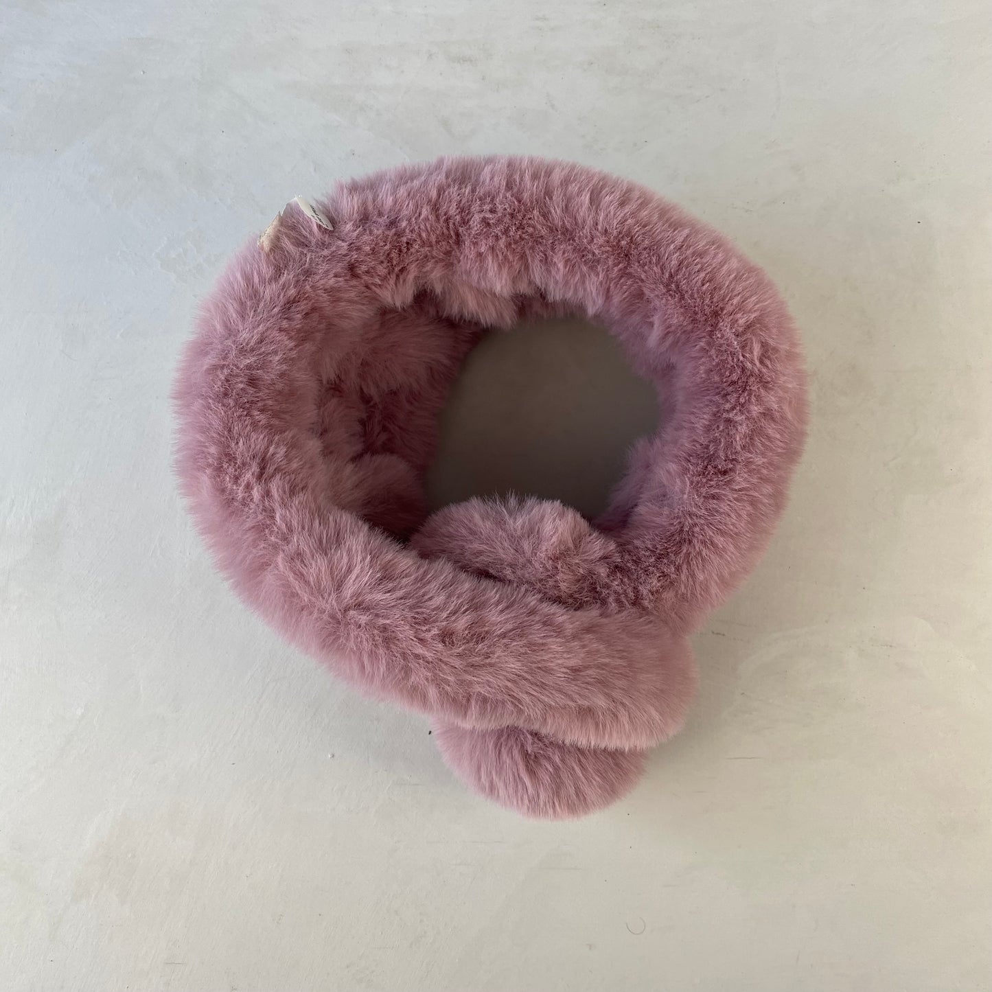 Ladies Pink Fur Scarf