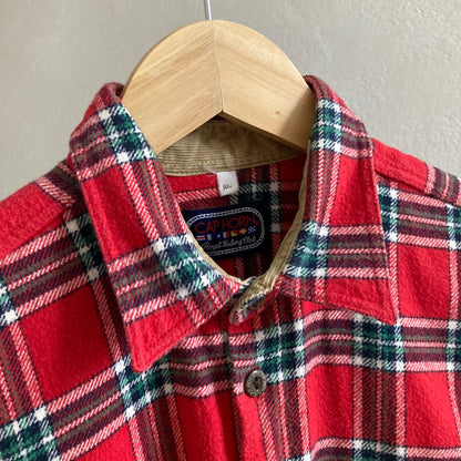 Cap Horn Vintage Ladies Flannel Red Shirt Size M-L