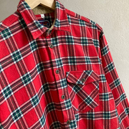 Cap Horn Vintage Ladies Flannel Red Shirt Size M-L