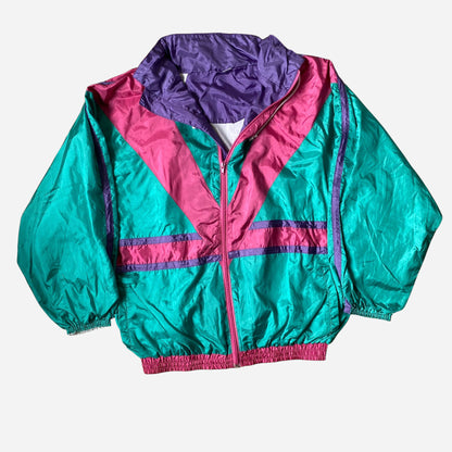 80-90' Unisex Windbreaker Jacket Size S