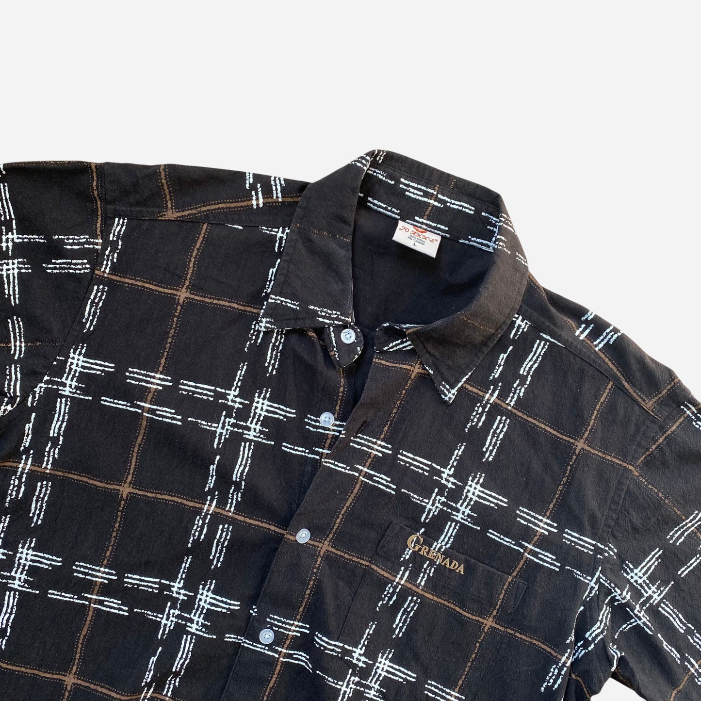 Jo Ann's Mens Casual Short Sleeve Shirt Size L