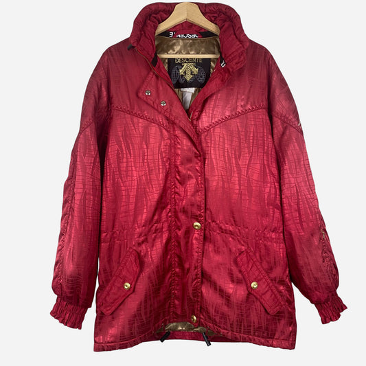 Vintage Descente Naiste Punane Suusa Jope Suurus XL / 42