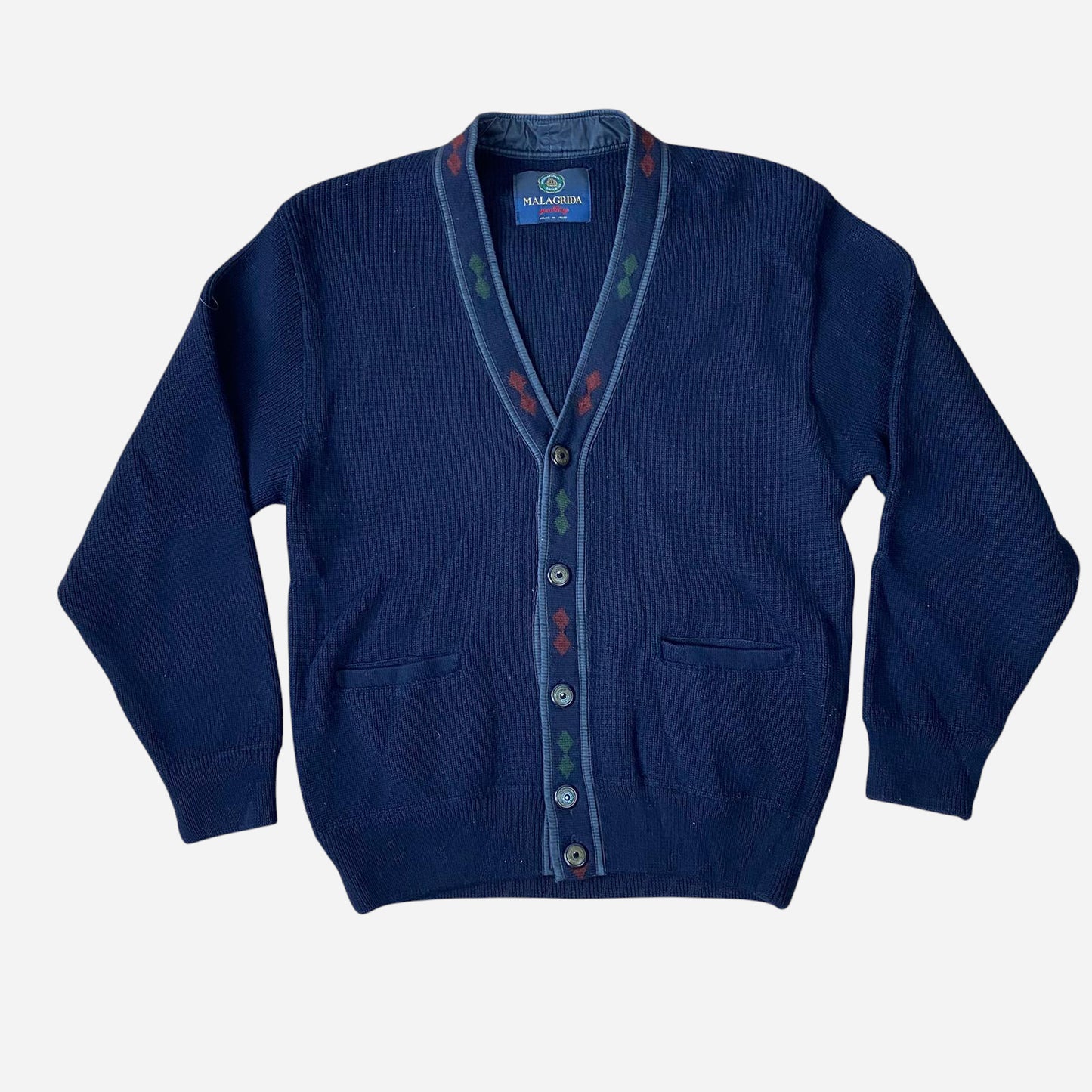 MALAGRIDA Vintage Meeste Kampsun Suurus M