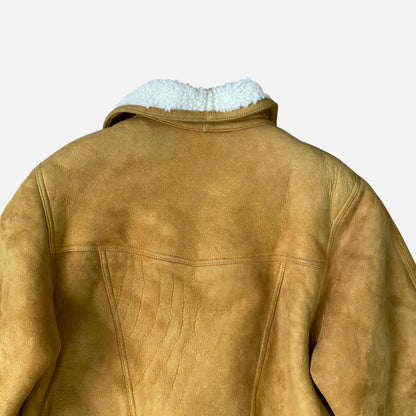 Vintage Naiste Lambanahast Shearling Mantel Jope Suurus 46
Suurus L