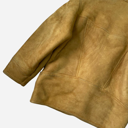 Vintage Naiste Lambanahast Shearling Mantel Jope Suurus 46
Suurus L