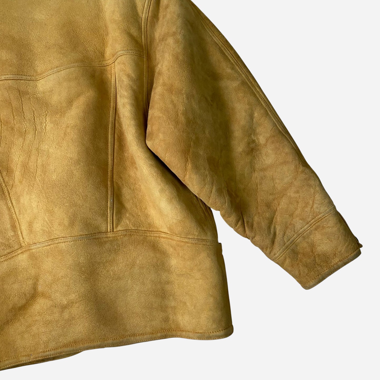 Vintage Naiste Lambanahast Shearling Mantel Jope Suurus 46
Suurus L