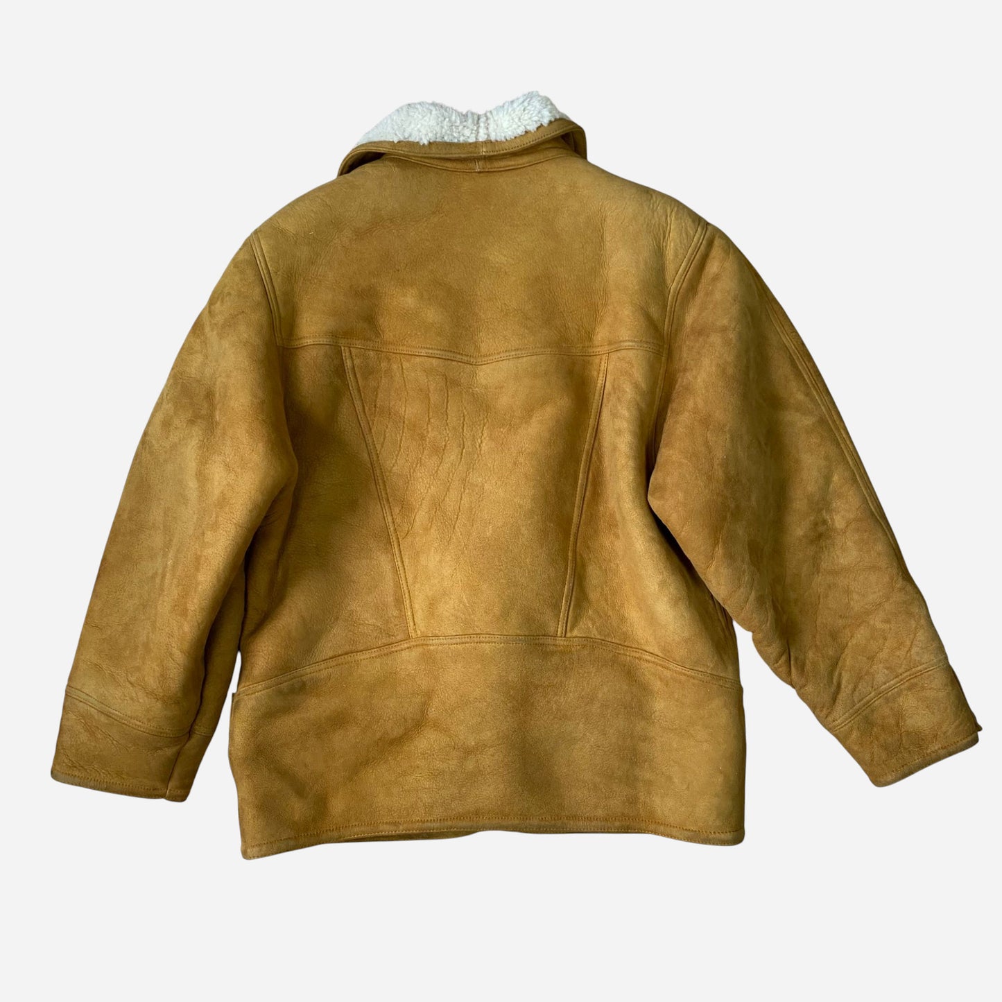 Vintage Naiste Lambanahast Shearling Mantel Jope Suurus 46
Suurus L