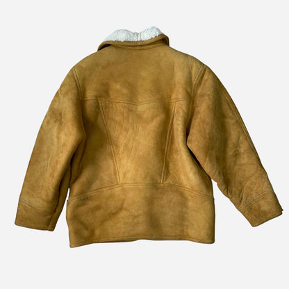 Vintage Naiste Lambanahast Shearling Mantel Jope Suurus 46
Suurus L