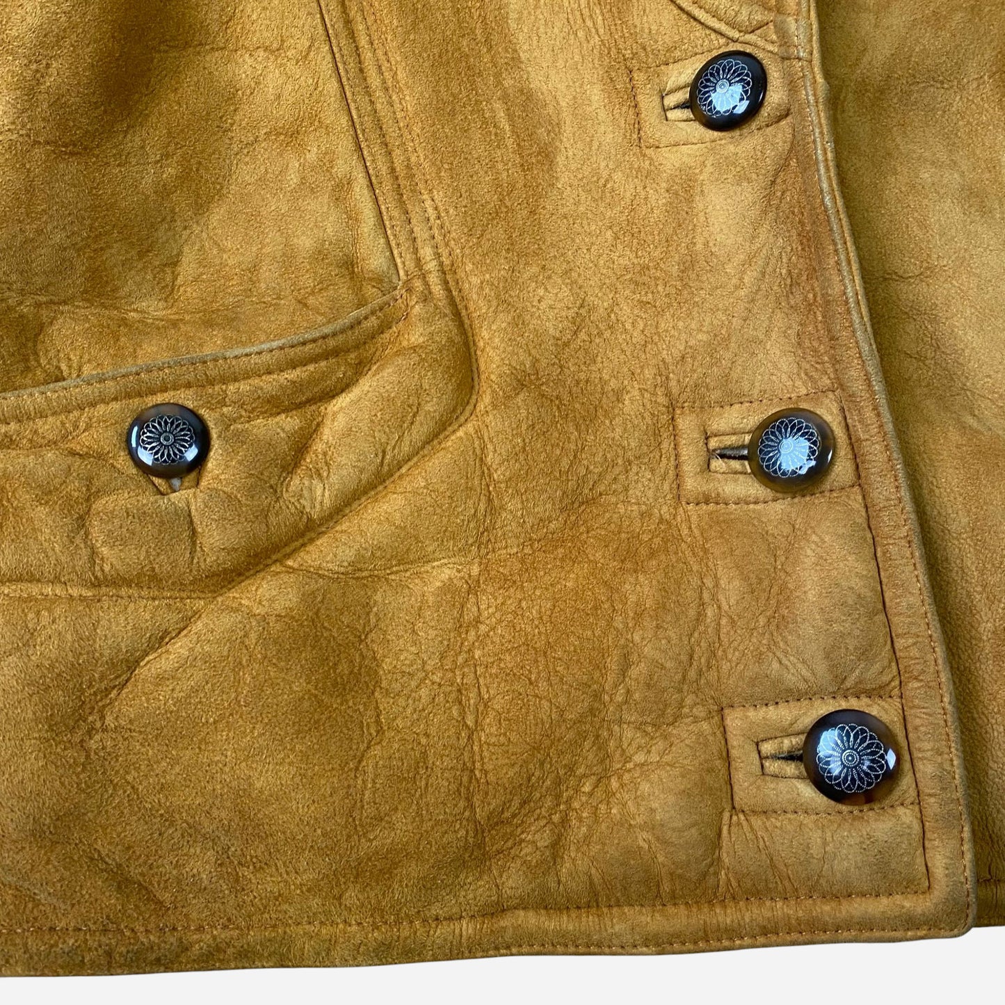 Vintage Naiste Lambanahast Shearling Mantel Jope Suurus 46
Suurus L