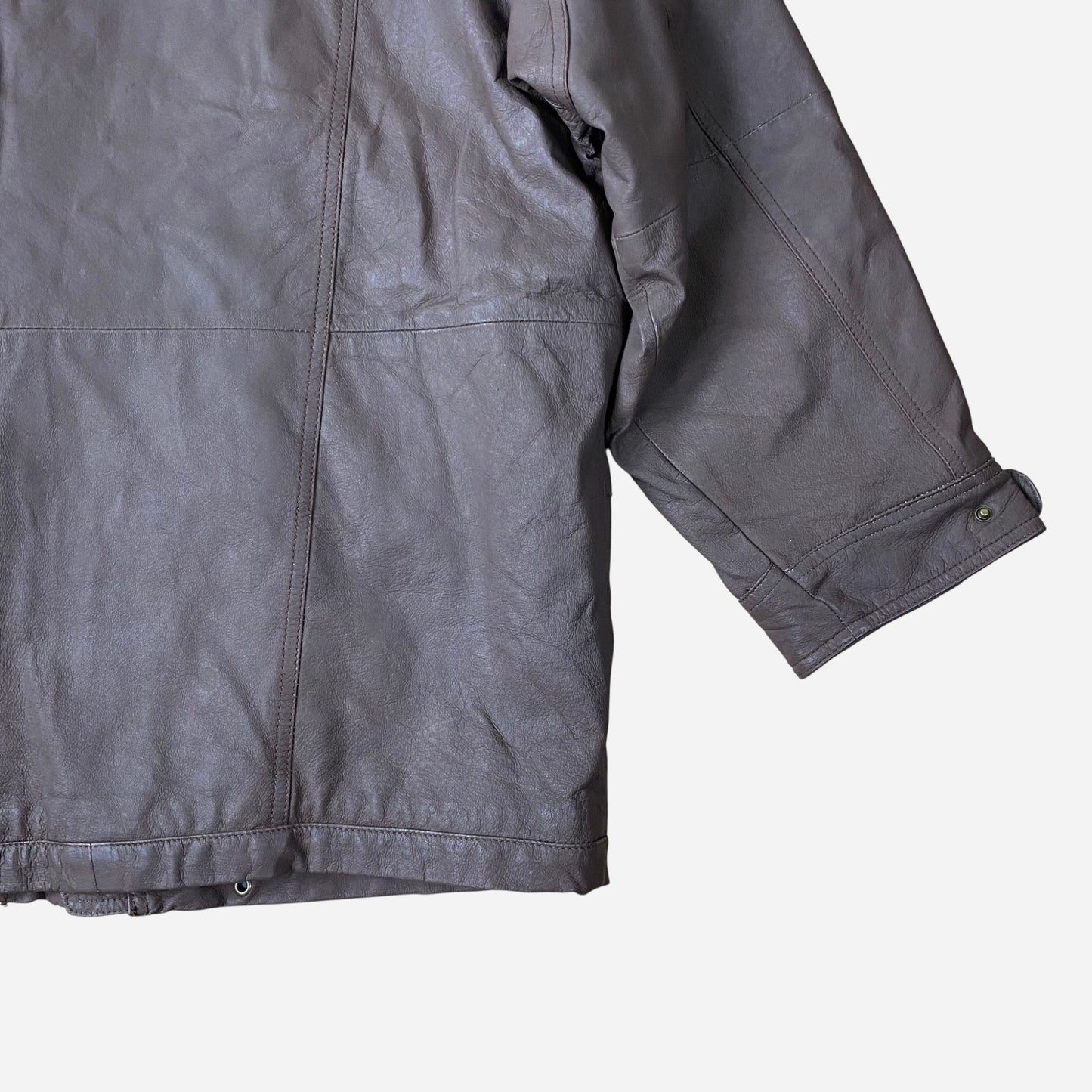 Vintage Casual Land Unisex Nahast Jope Suurus 48