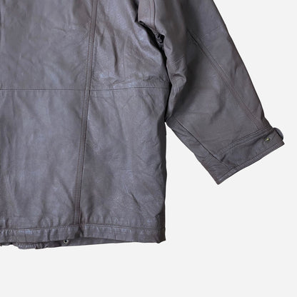 Vintage Casual Land Unisex Nahast Jope Suurus 48