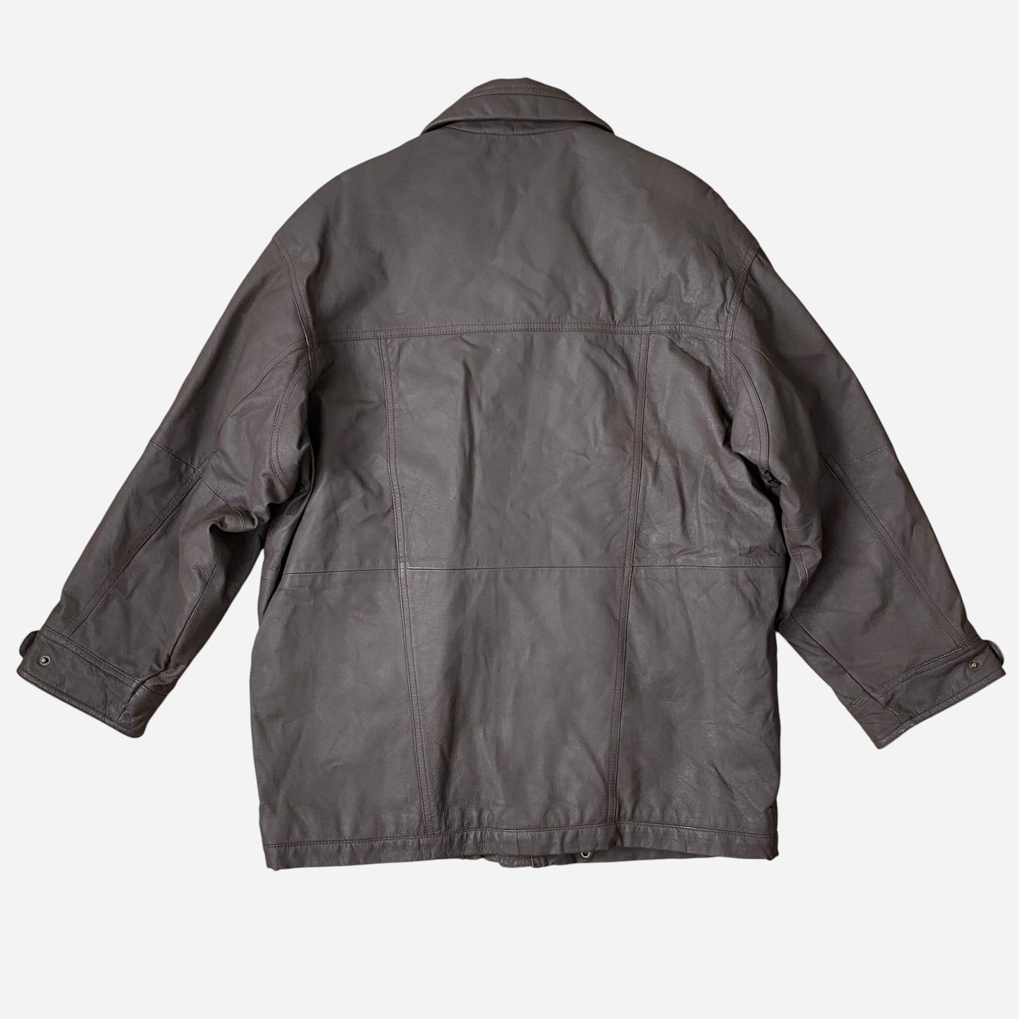 Vintage Casual Land Unisex Nahast Jope Suurus 48