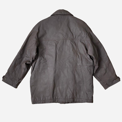 Vintage Casual Land Unisex Nahast Jope Suurus 48
