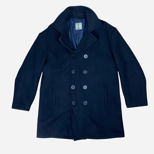 Vintage RN NAVAL Meeste Mantel Pea Coat Suurus XL