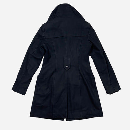 CASTRO COAT Women's Black Coat Size 38