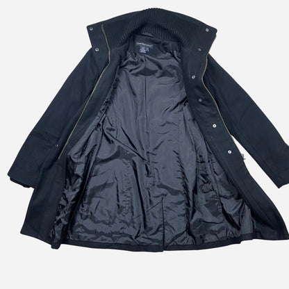 CASTRO COAT Women's Black Coat Size 38