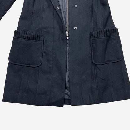 CASTRO COAT Women's Black Coat Size 38