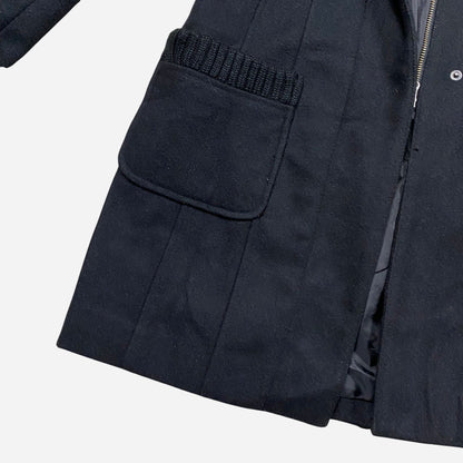 CASTRO COAT Women's Black Coat Size 38