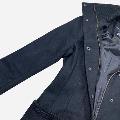 CASTRO COAT Women's Black Coat Size 38