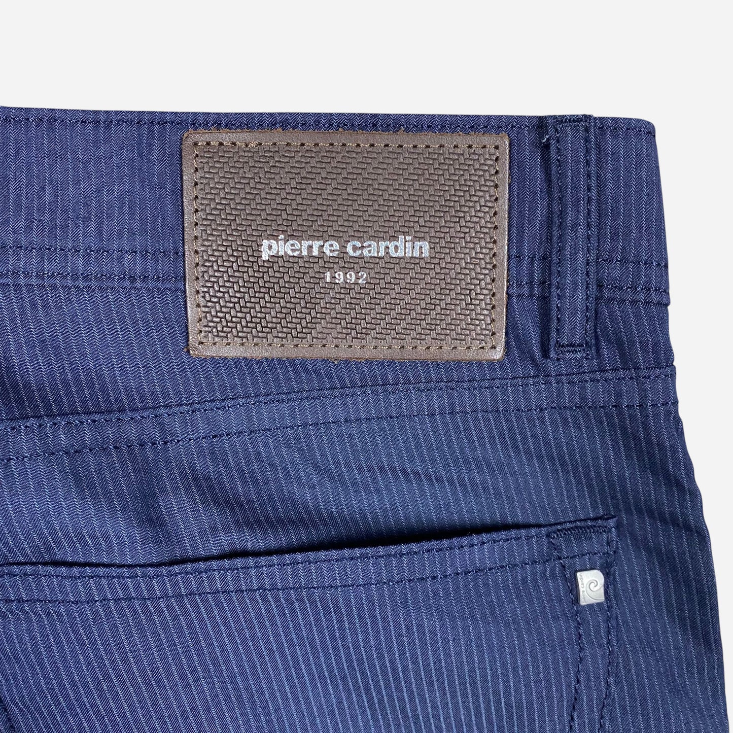 Pierre Cardin Men's LYON Blue Trousers Size W35/L30