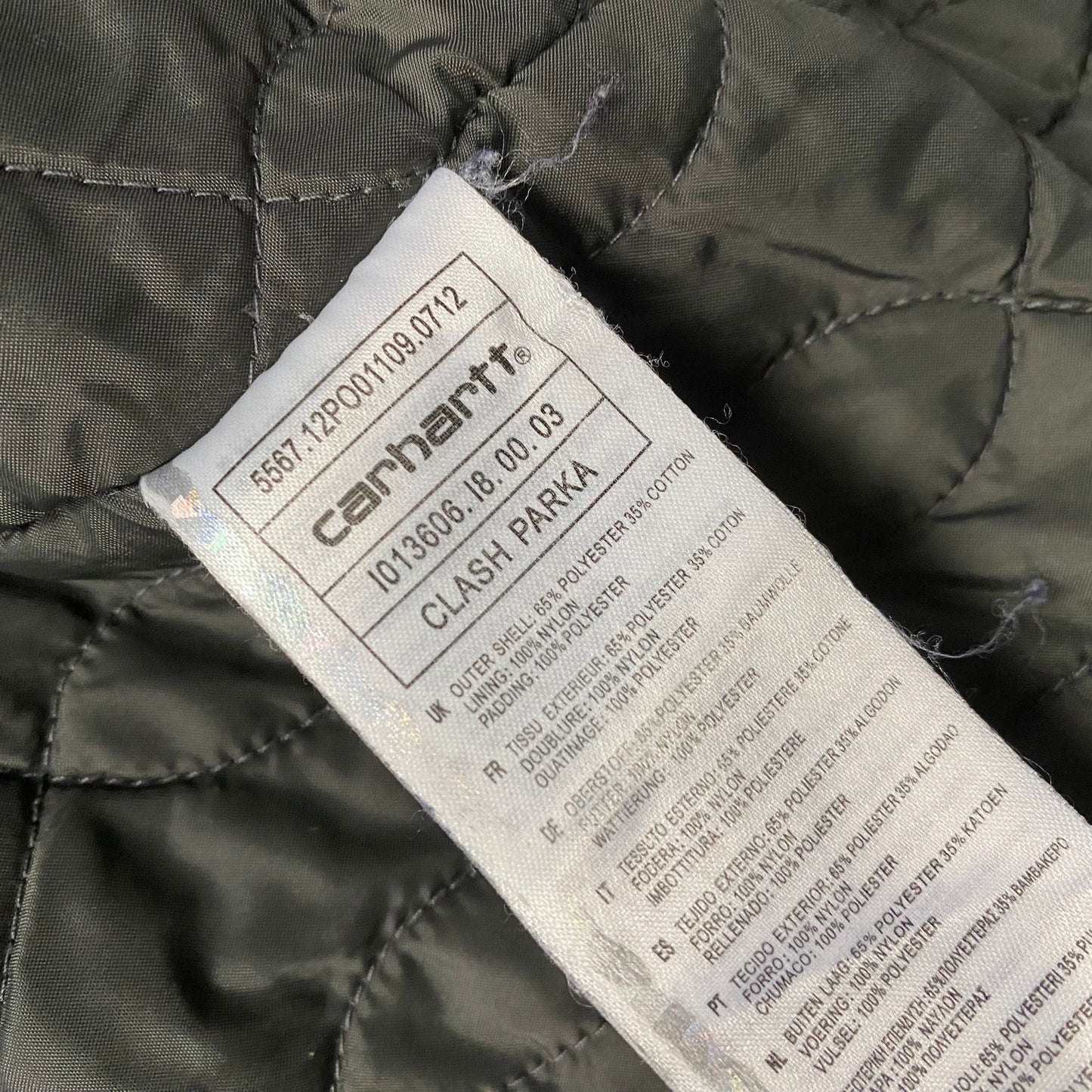 Carhartt Clash Parka Men's Jacket Size L