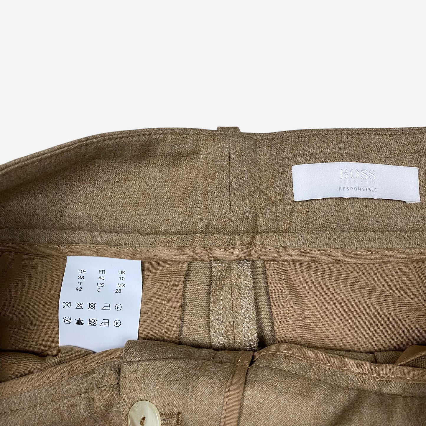 Hugo Boss Womens Tayamana Wool Trousers Size 38