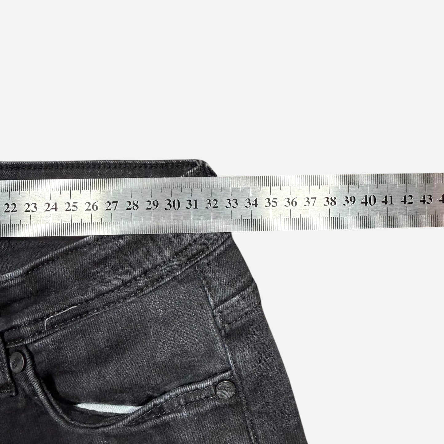 Icono Meeste Kulutatud Laigulise Mustriga Teksad Suurus W30/L32