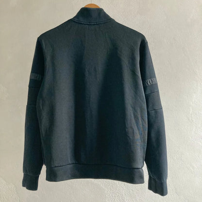 Mens Black Quarter Zip Sweatshirt Size M