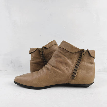 Naiste Maine Woods Nahast Poolsaapad Booties Suurus 38