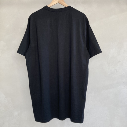 Mens Plain Black T-Shirt Size 2XL