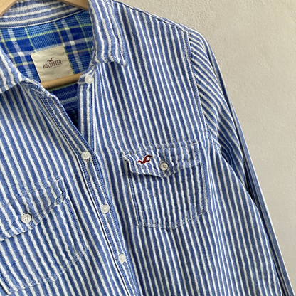 Hollister Ladies Striped Shirt Size M