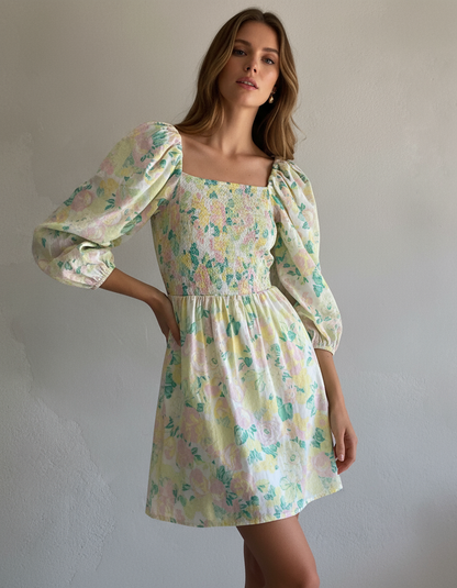 Womens Floral Summer Dress Size S