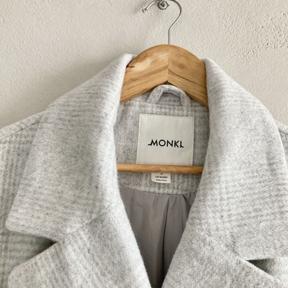 Monki Womens Long Double Breasted Peacoat Coat Size S